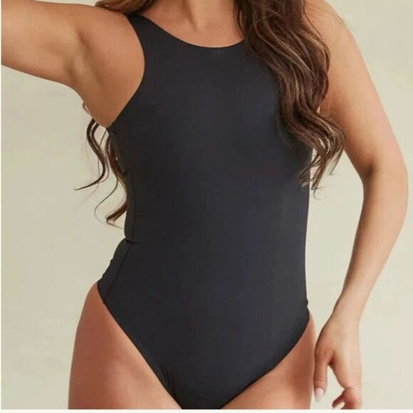 Pinsy High Neck Hourglass Shapewear Cheeky Bodysuit 1X - Picture 1 of 8